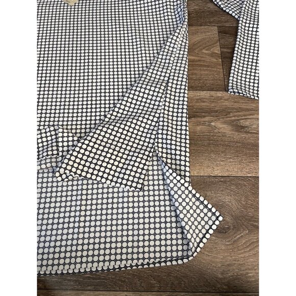 NEW ANN TAYLOR BLOUSE LONG SLEEVE CASUAL LONG LENGHT GEOMETRIC SIZE XS - Picture 3 of 7